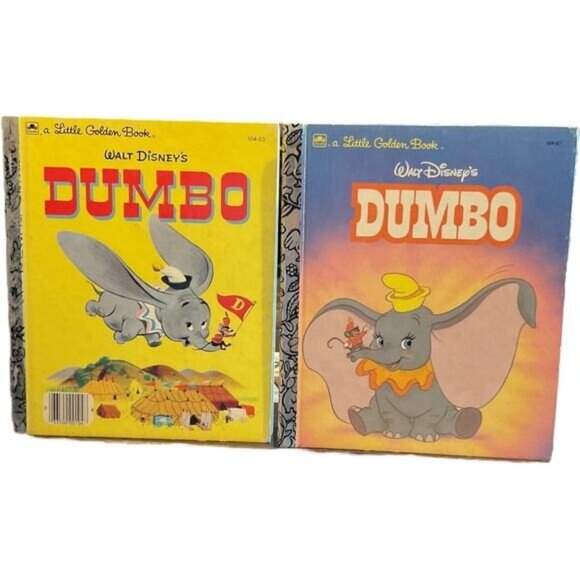 Walt Disneys Dumbo Little Golden Books Vintage Set - Picture 1 of 2